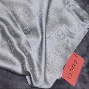 G Monogram Silver / Gold Scarf